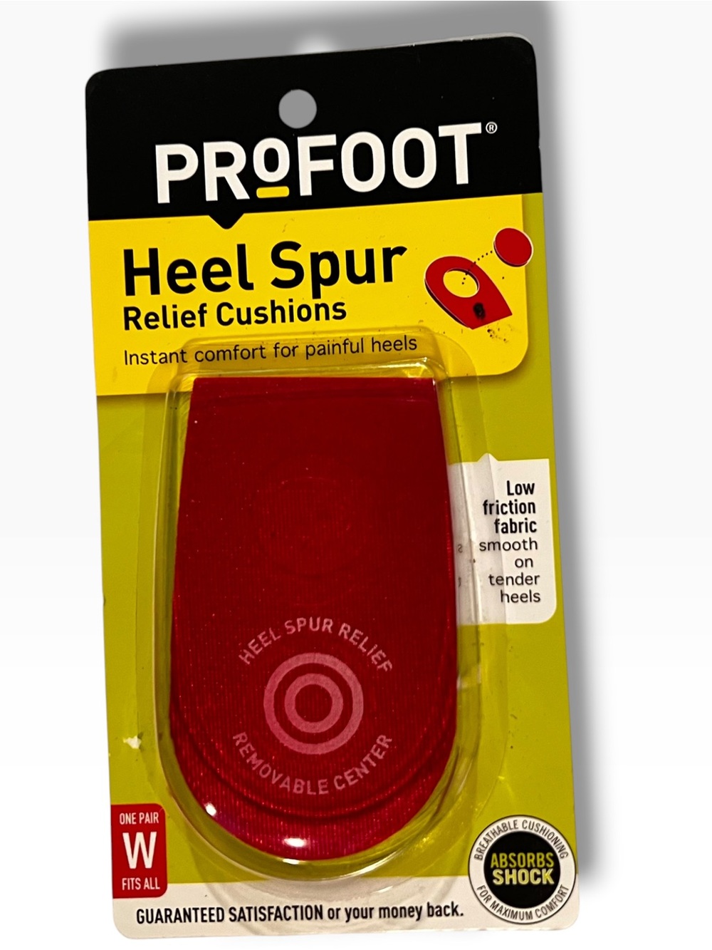 Profoot Heel Spur Relief Cushion insole Cup *NEW in pkg* Womens E-5